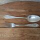 Ravinet d'Enfert silver plated fork and spoon set 84g