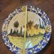 Large Moroccan Deep Plate Safi Signed