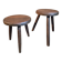 Pair of 1960s beechwood stools