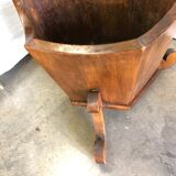 Wooden hexagonal planter