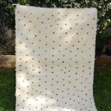 Berber black pea carpet beni ouarain 90x125 cm