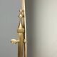 Brass vanity mirror with adjustable tilt