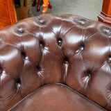 Double sofa leather