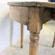 Half-moon table in walnut