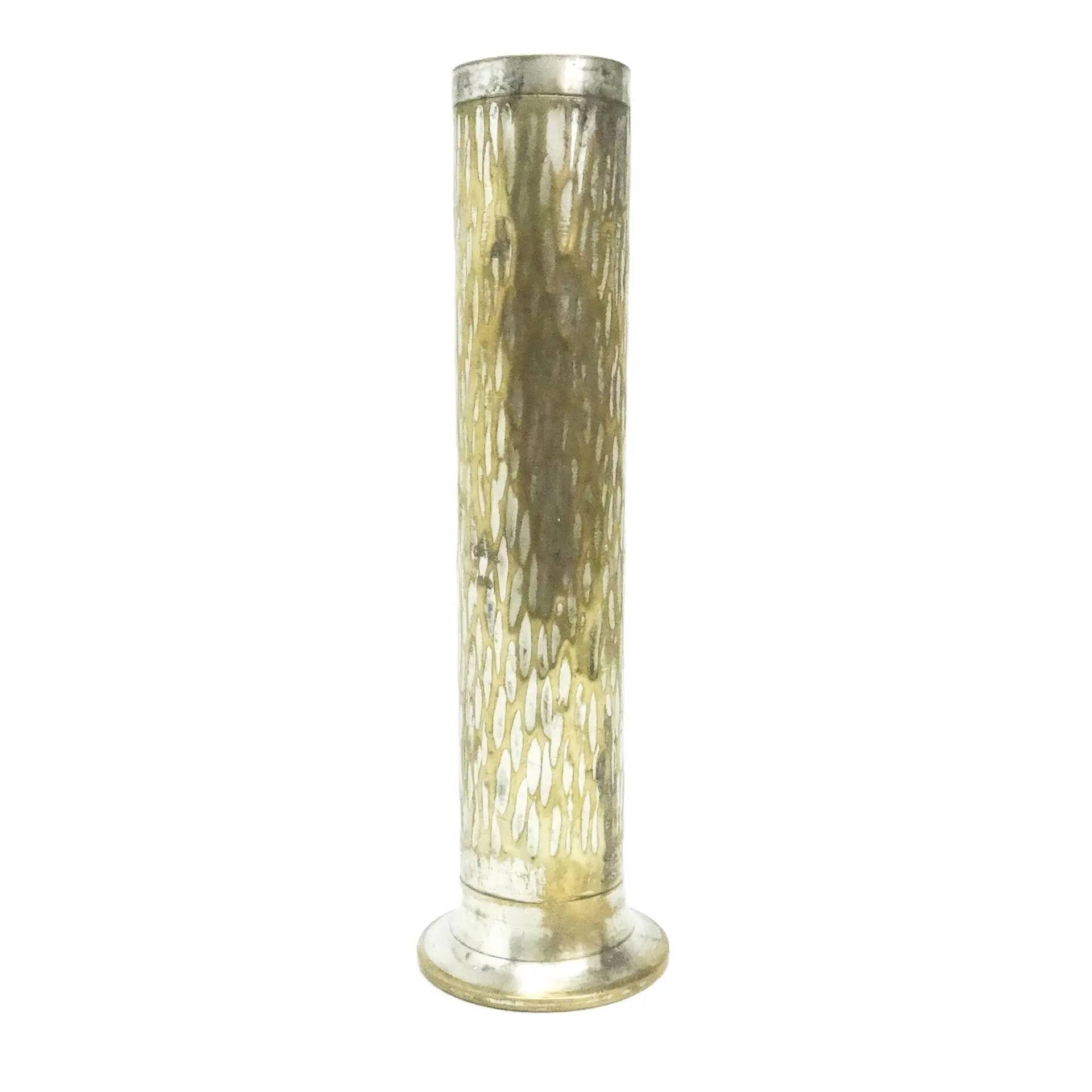 Vase Art Déco, étain argenté, Berndorf, Allemagne, début du 20e siècle