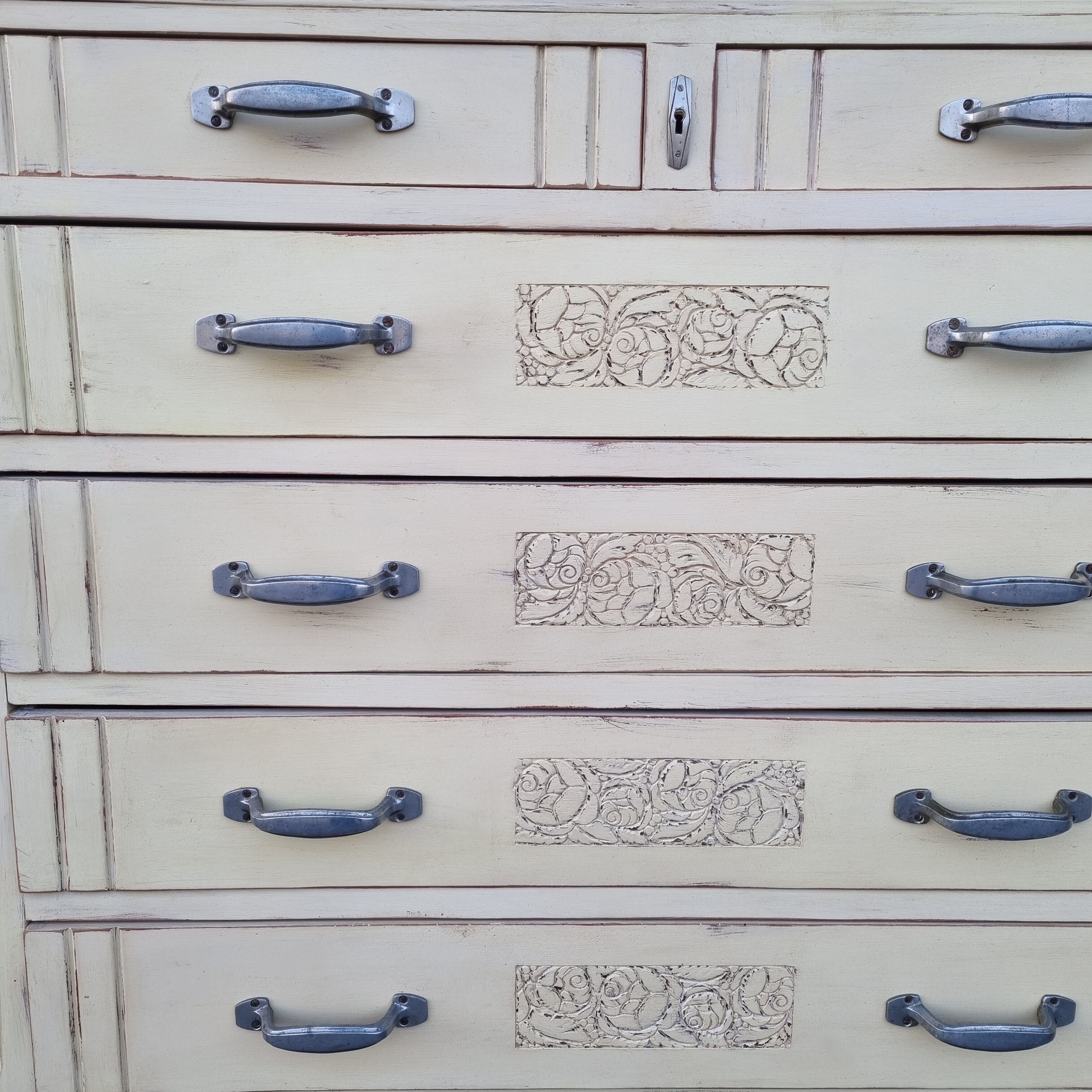 Patinated furniture of mercerie 30s