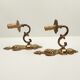 Pair of brass sconces 1 branch 29 cm