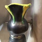 Vintage vallauris lunetta earthenware jug or pitcher