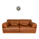 Camel leather 2-seater sofa design desede ds 76 vintage