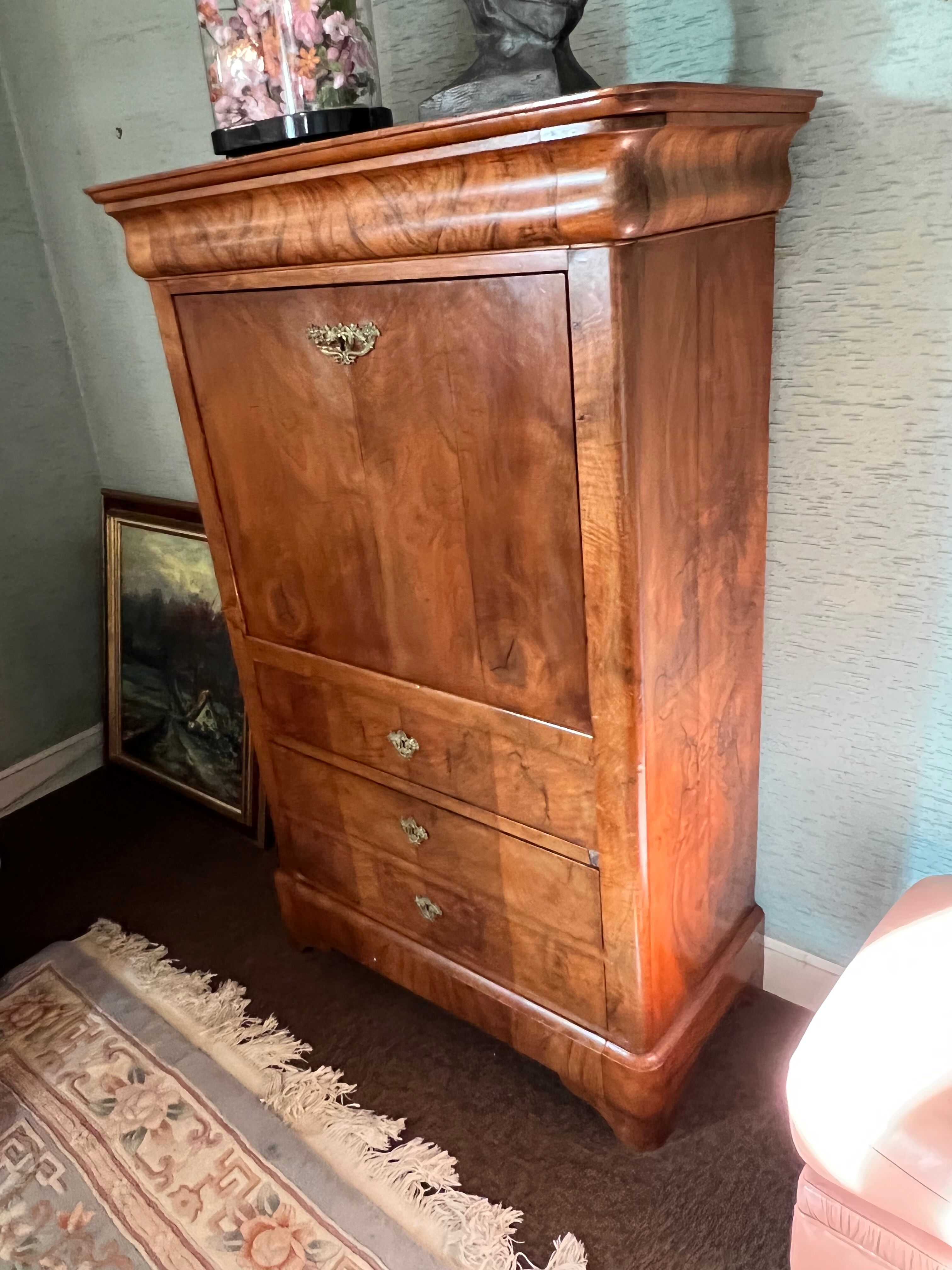 Secretary old nineteenth century mahogany