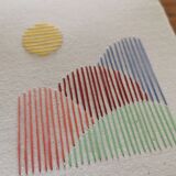 Embroidery on recycled paper