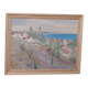 Original Swedish Oil on Panel – “Village Scene II” by E. R. Olsson – Signed