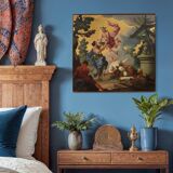 18th century Italian panel painting, Hermes entrusts Dionysus to the nymphs