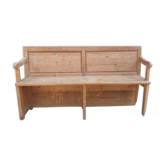 Cotentin church pew with missal door