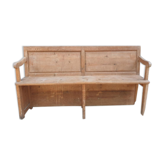 Cotentin church pew with missal door