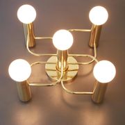 Leola Sciolari Ceiling Light in Dark Brass, Germany, 1980s