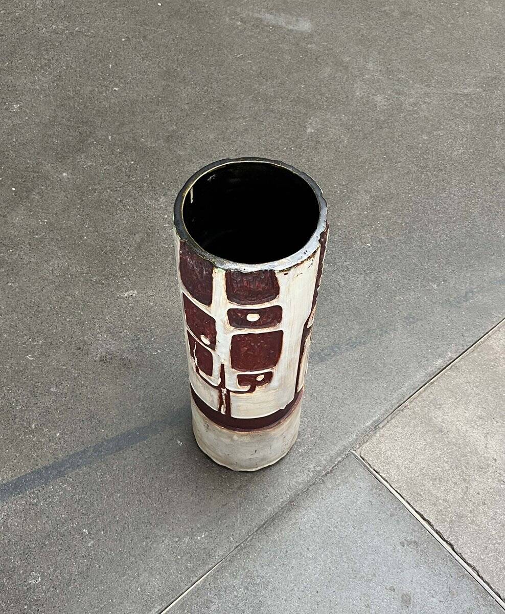 Mid-Century Modern German Studio Pottery Floor Vase by Helmut Friedrich Schäffenacker for Schäffenacker Keramik, 1960s