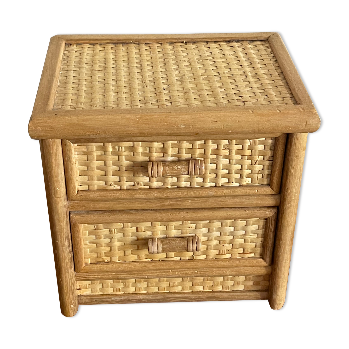 Rattan box jewelry box