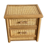 Coffret rotin boîte à bijoux