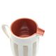100% Handmade Two-Tone Striped Ceramic Pitcher