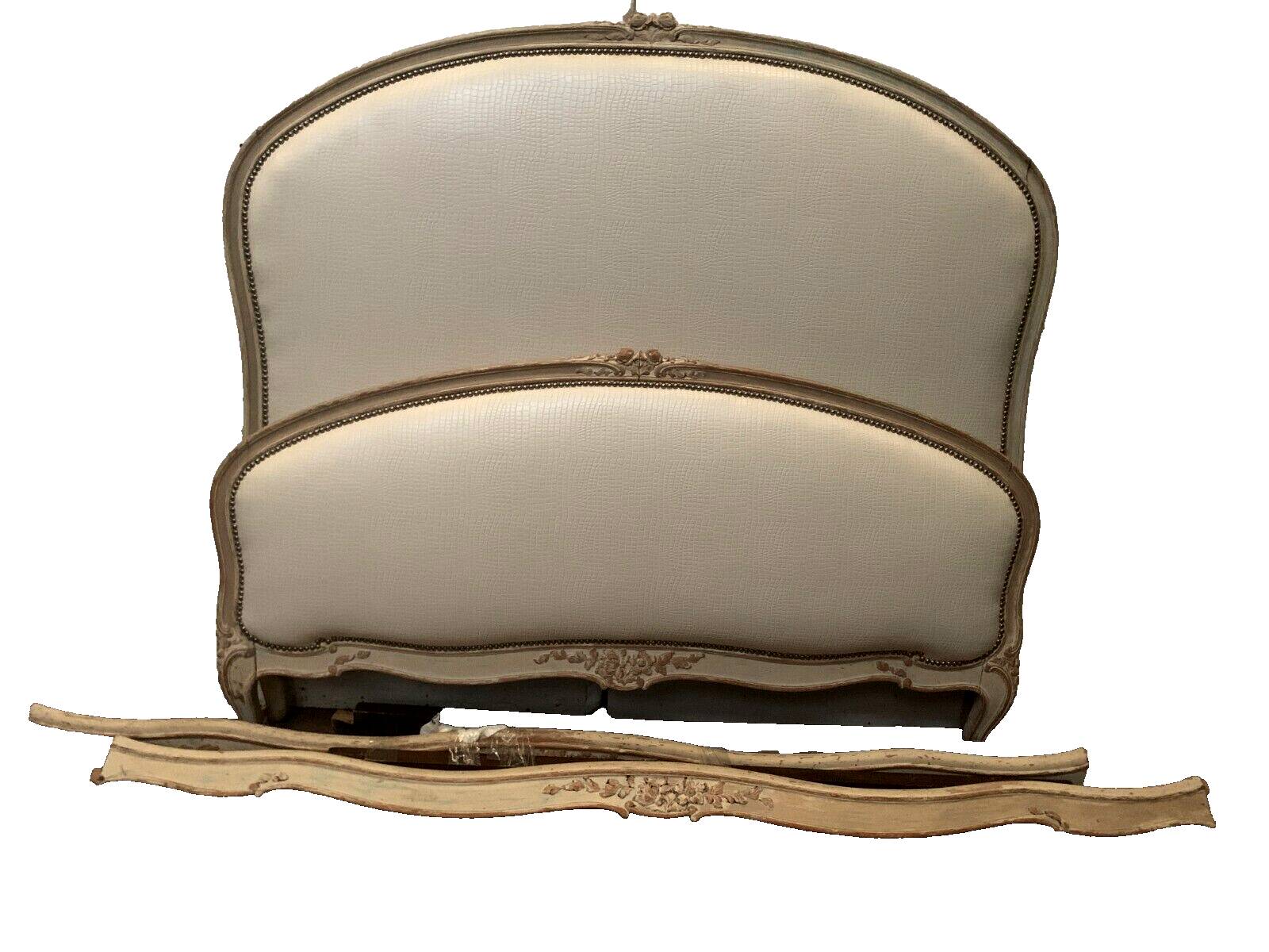 Louis XV style bed in 20th century patinated beech