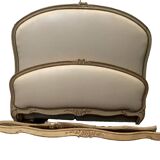 Louis XV style bed in 20th century patinated beech