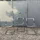 Vintage Italian design chrome metal chair from the 70s