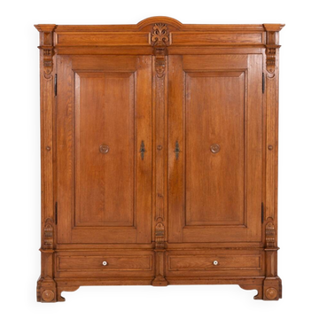 Vintage oak wardrobe