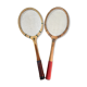 Paire de raquettes de tennis en bois années 50