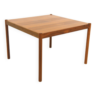 Scandinavian walnut side table, Sweden, 1960s