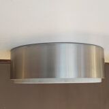 Glass and aluminum ceiling lamp, 1960