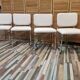 Lot de 4 chaises au design des années 60/70