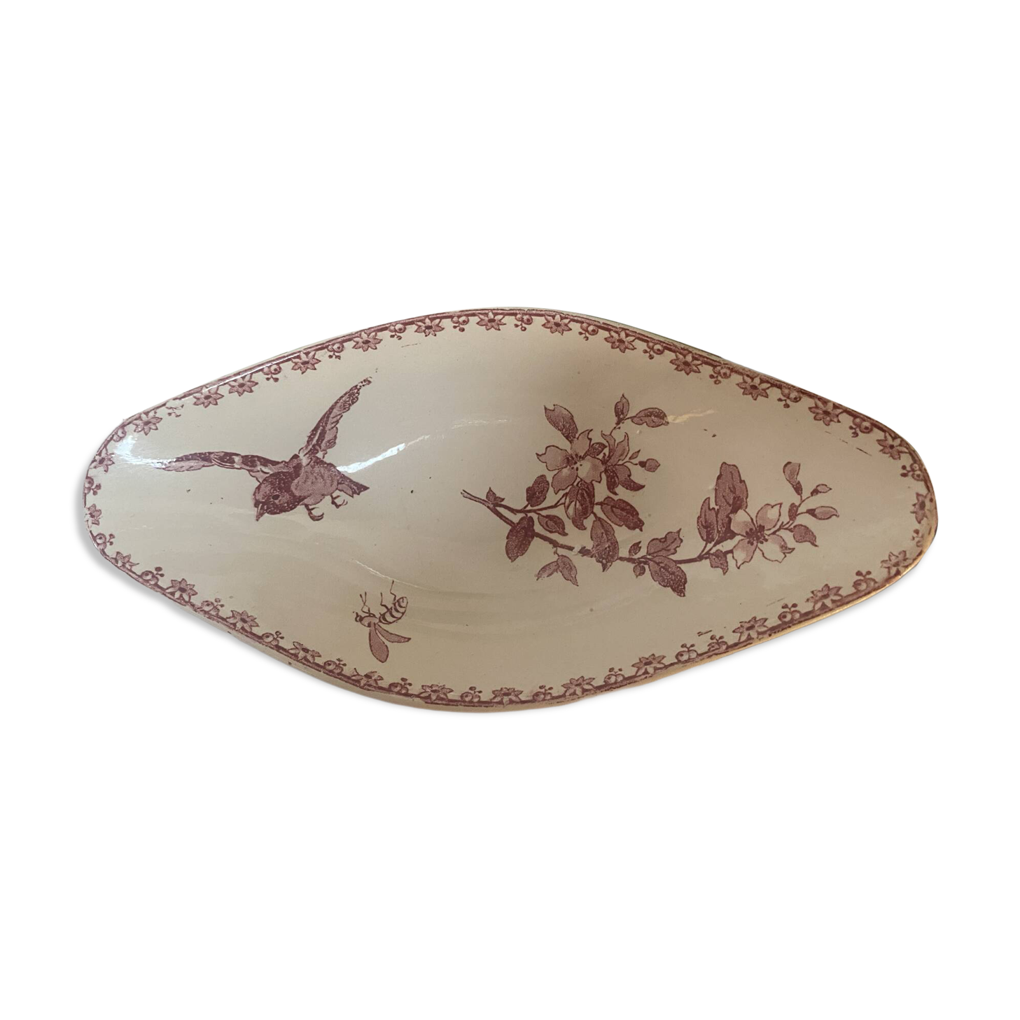 Ravier in ironstone, Favourite model from Sarreguemines.