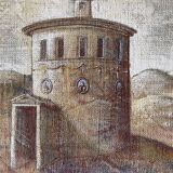 Oil on canvas contemporary landscape, signed Gouny et Marange