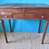 Table de toilette d'époque, fin XVIIIè en merisier massif, France vers 1770