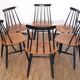 Series of 6 Fanett chairs by Ilmari Tapiovaara