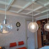 Bubbled glass globe pendant light. RAAK Amsterdam
