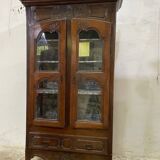 Large old wooden display case