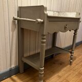 Wooden dressing table with marble top