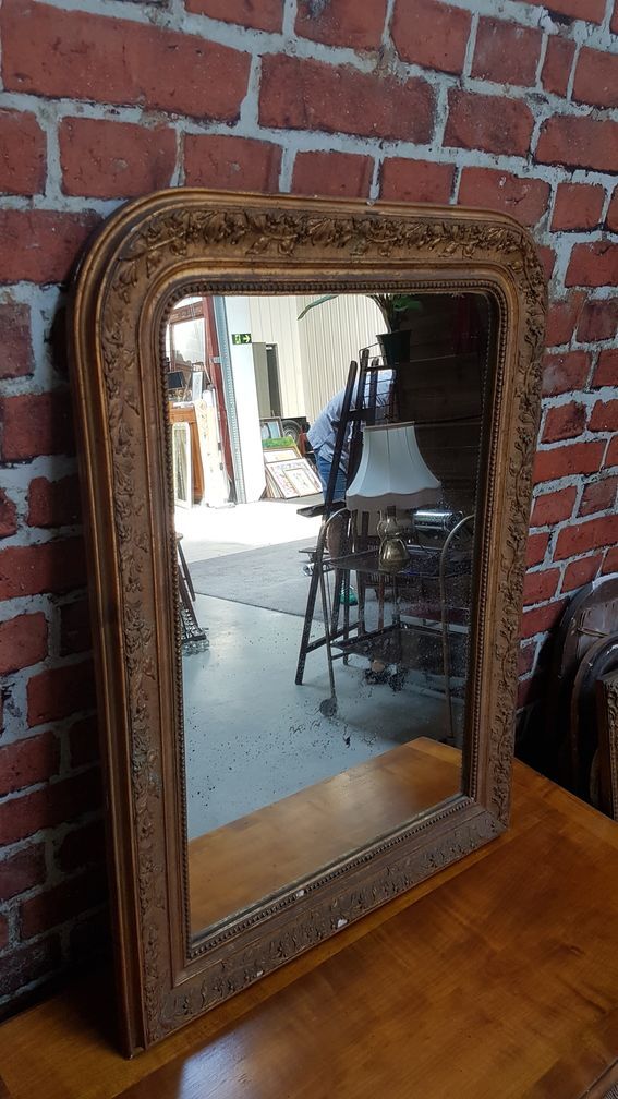 Miroir moulure doré