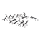 Brutalist zoomorphic knife rests