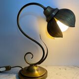 Lampe fleur en laiton