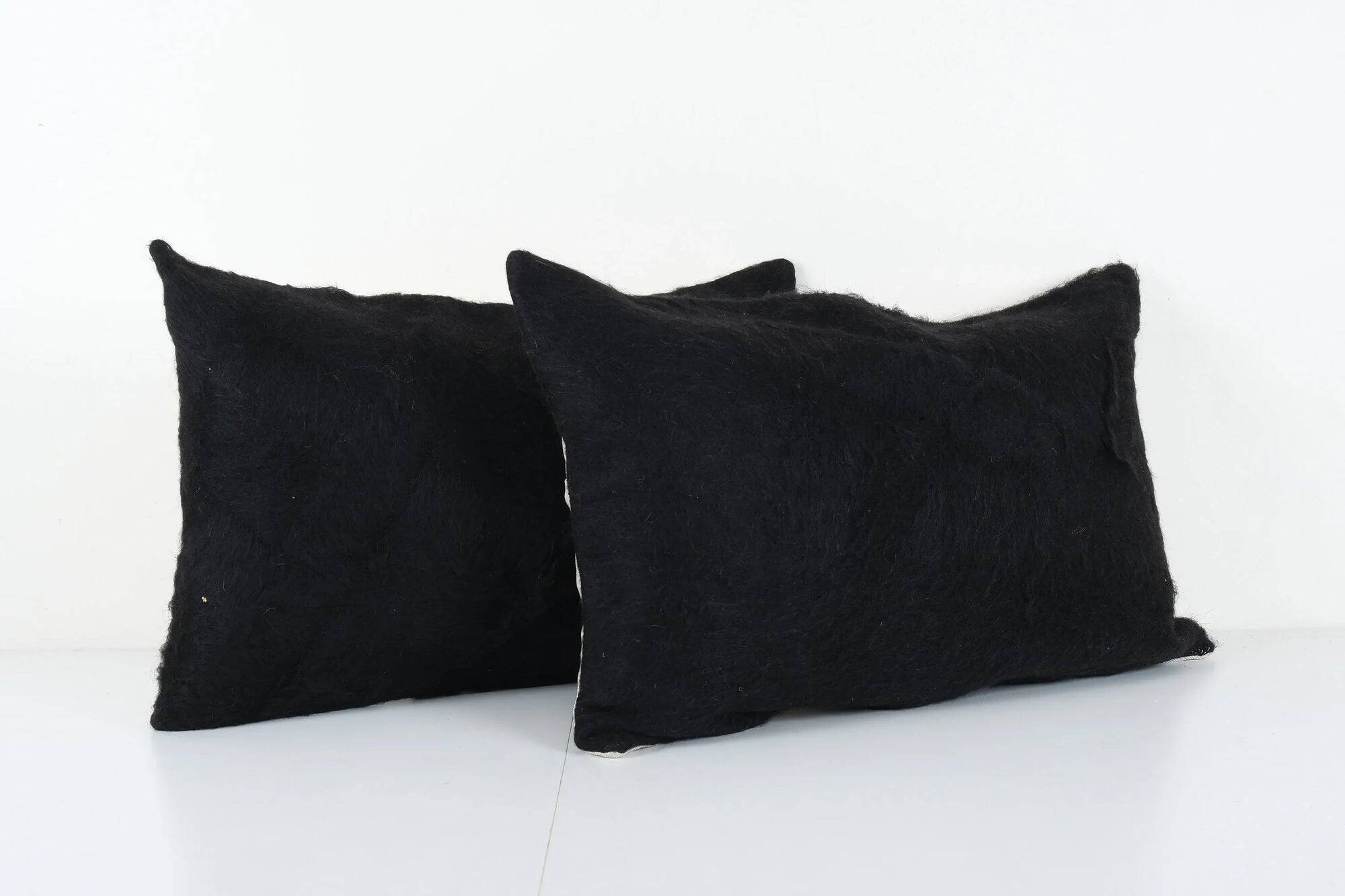 Set of 2 vintage kilim cushion covers 41x61 cm