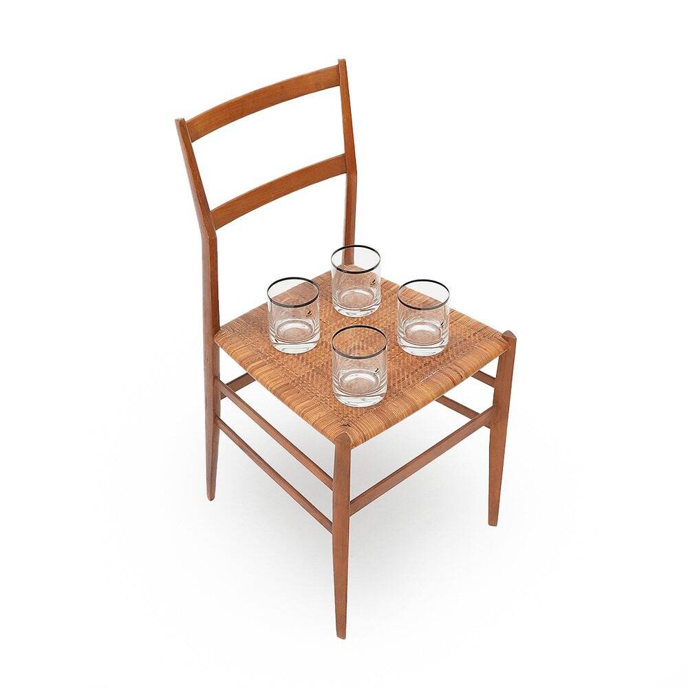 Glasses by Gianfranco Frattini for Progetti, 1970s, set of 4.