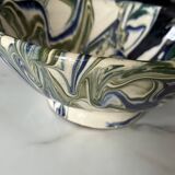 Terracotta bowl with a marbled effect