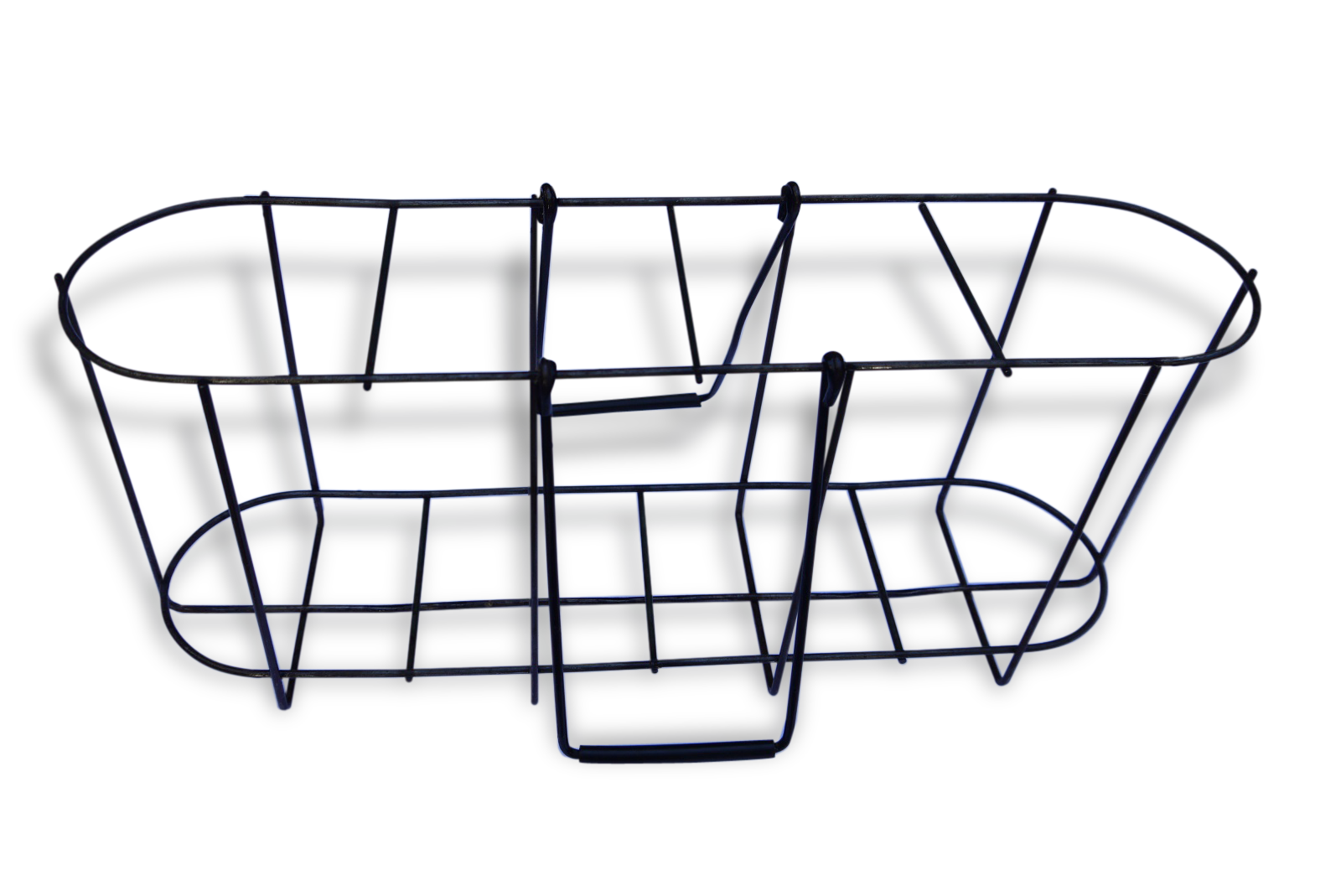 Old wire basket for 4 bottles