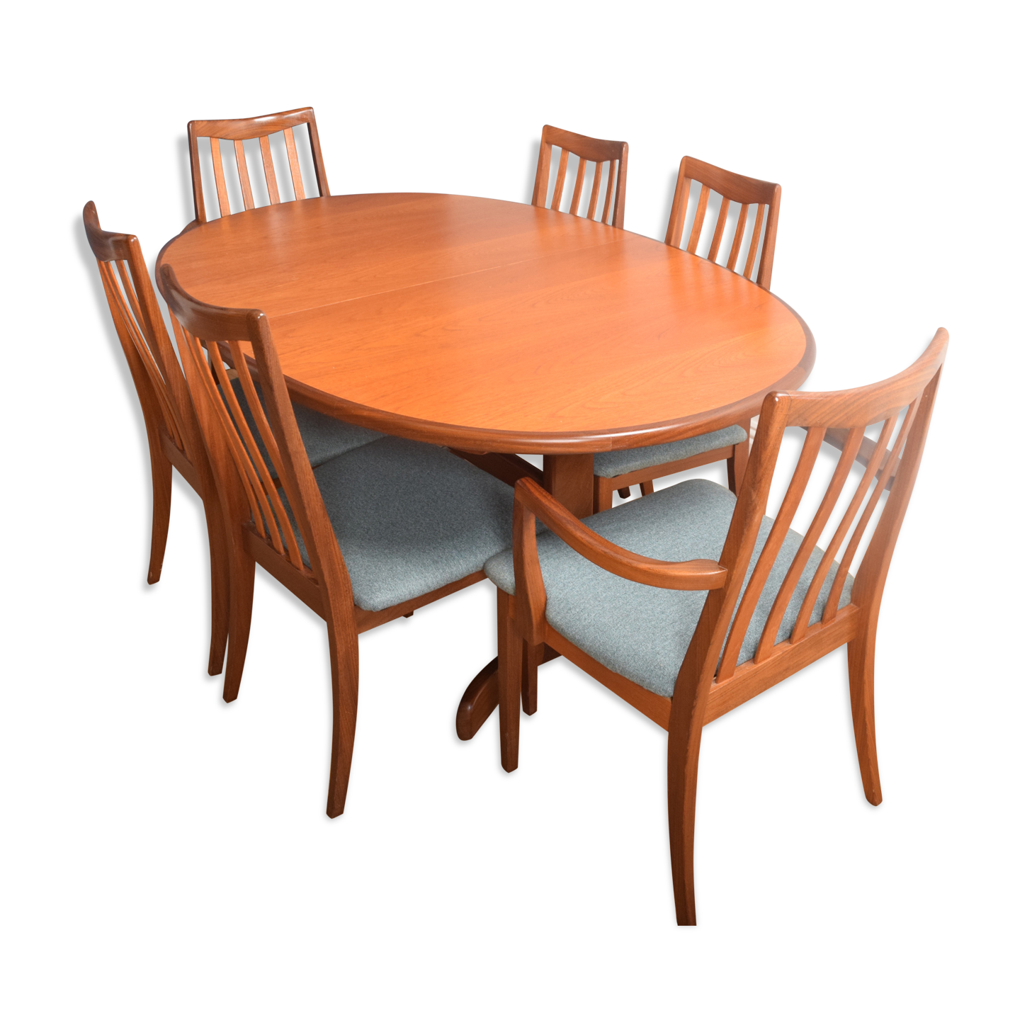 Restored Teak 1960s G Plan Table & 6 Chairs
