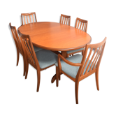 Table et 6 chaises G-plan restaurée en teck des années 1960