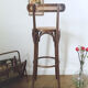 Wooden bar stool chair, 70s