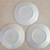 6 Saint Amand plates iris decor